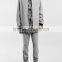 Men's Grey Color Long Line Bomber Coat