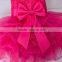 Kids frock bow tie tutu sleeveless mini sundress softtextile baby 1 year old party