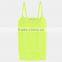China sportswear  cotton spandex yellow fitness workout tank top