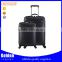 PU materical black color luggage bag big capacity trolley luggage bag