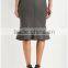 2015 High fashion skirt designs fluted pencil skirt for women