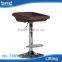Black office high lift fabric chair with metal