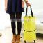 Eco-friendly shopping trolley bag with 2 wheels foldable luggage bag