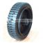 8x2 inch semi pneumatic rubber wheel with bar tread for mowers