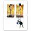 Klimt oil painting digital printing book cover with custom design book jacket and book sleeve