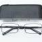 Good quality metal frame PC temple western style reading glasses with match pouch