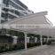 Typhoon Resistance and Low UV PVC Tensile membrane structure Carport Shades