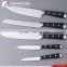 6 pcs forged pom handle kitchen knife set with wooden magnet block