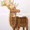 Home Decor Shelf Book Organizer Side Coffee Table Deer Animal Sturdy Wooden Furniture