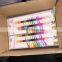 stacking crayons /plastic clear multi point color crayon set