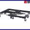 Plastic Dolly with 4 wheels for Material Handling