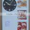 2015 new style wall clock with picture frame