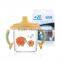 Funny animal pattern baby drinking cup with handle china supply