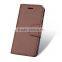 high quality Brown color PU leather case for iphone 6 cover