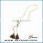 Good quality wholesale fashion beads stone tassel necklace pendant