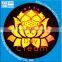 Hot stamping foils gold and silver color double sided hologram sticker