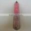 ROSE QUARTZ FACETED POINT ORGONE MASSAGE WAND