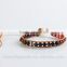 6mm artificial leather tourmaline bracelet, wholesale expandable bracelet, weave bracelet