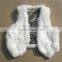 Hot selling rabbit fur vest/genuine fur vest