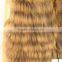 real knitted raccoon fur vest natural color fashion design