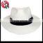 Wool felt white fedora hat