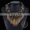 high quality vintage rhinestone chunky statement necklace tin alloy fashion women pendant necklace 6390056
