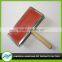 Wooden wire pin dog brush