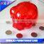 mini transparant money box keychain plastic animal piggy banks