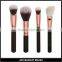 8 pcs rose gold oval makeup brush set with beauty hand bag wholesale oval makeup brush