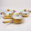 7Pcs Golden Ceramic Coating Non-Stick Cookware Set Aluminum