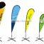 Custom Advertising Feather Beach Flags/Custom Advertising outdoor teardrop flying feather flag pole&beach