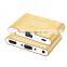 1080P HDMI And VGA+Audio Dual Display Converter Digital AV Multiport Adapter Golden