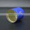 Blue aluminum cap screw cap for glass bottle