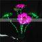 2017 hot sale luminous fiber optic colorful led lotus lamp