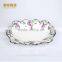 2016 ceramic candy dish golden ,ceramic plate,silver golden fruit tray