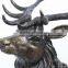 Stunning antique life size bronze deer statue for garden NTBA-DE308A