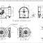 15HP vertical gearbox for harvester