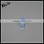  china rectangle simple 20ml glass perfume bottle blue plastic cap cosmetic packaging