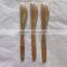2015 NEW DESIGN best quality bamboo butter Knife with laser logo