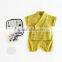 2017 Unisex toddler sleepsuits baby cotton long sleeve pajamas set