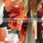 Women's V-neck no hand feeling reactive printing cardigan sweater