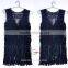 2016 china tape yarn hand knitting special design tank top for women