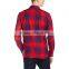 2015 china custom wholesale shirt red flannel shirt with longsleeve