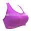 New purple wireless bra top soft plain sexy bra underwear seamless fitness yoga bra