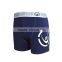 Navy Blue Mens Modal Boxer Brief for Men With Custom Elastic Waistband
