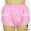 3DDK061 Lovebaby Wholesale Solid Color Pink Cotton Baby Lace Ruffle Hot Girls Pants