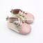 2017 New fancy leather for girls baby shoes genuine leather with boys and girls