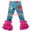 Wholesale baby girl icing ruffle pants cute colorful girls icing legging