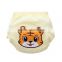 orange tiger style 3 layers waterproof high quality baby cloth diaper