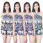 Lofbaz Women's Rayon Elephant Print Rompers Halter Neck